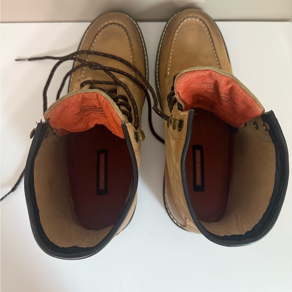 Hawke & Co Harrison Leather Work Boot Tan Brown Water Resistant Lace-Up Men's 11 - Picture 8 of 11